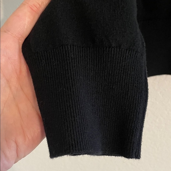 Old Navy Women Black Crew Neck Sweater Large Cotton Contemporary Business Casual - Picture 4 of 10